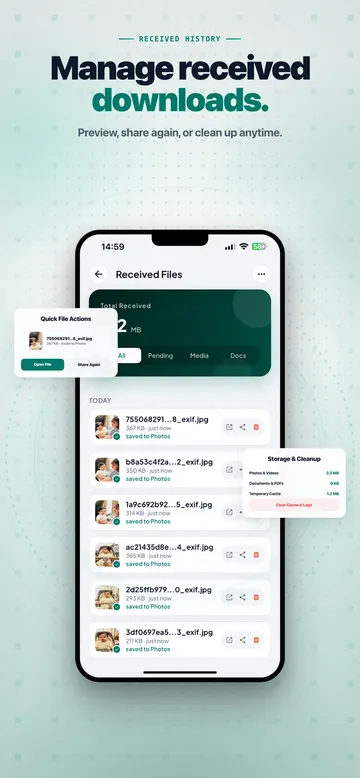 Received Files Manager
